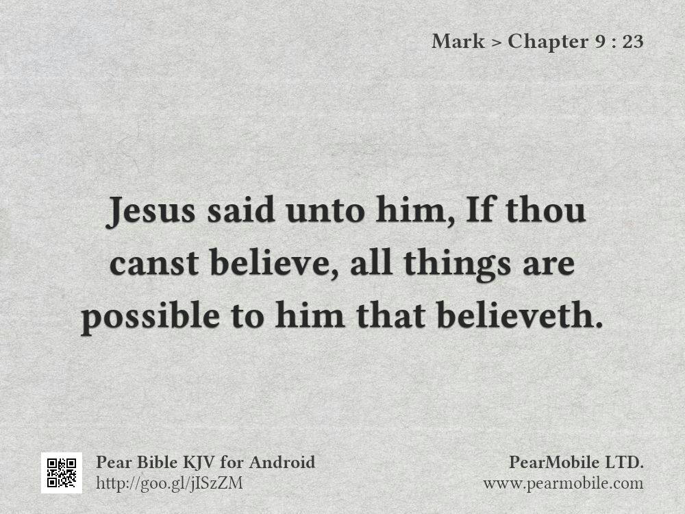 Mark, Chapter 9:23
